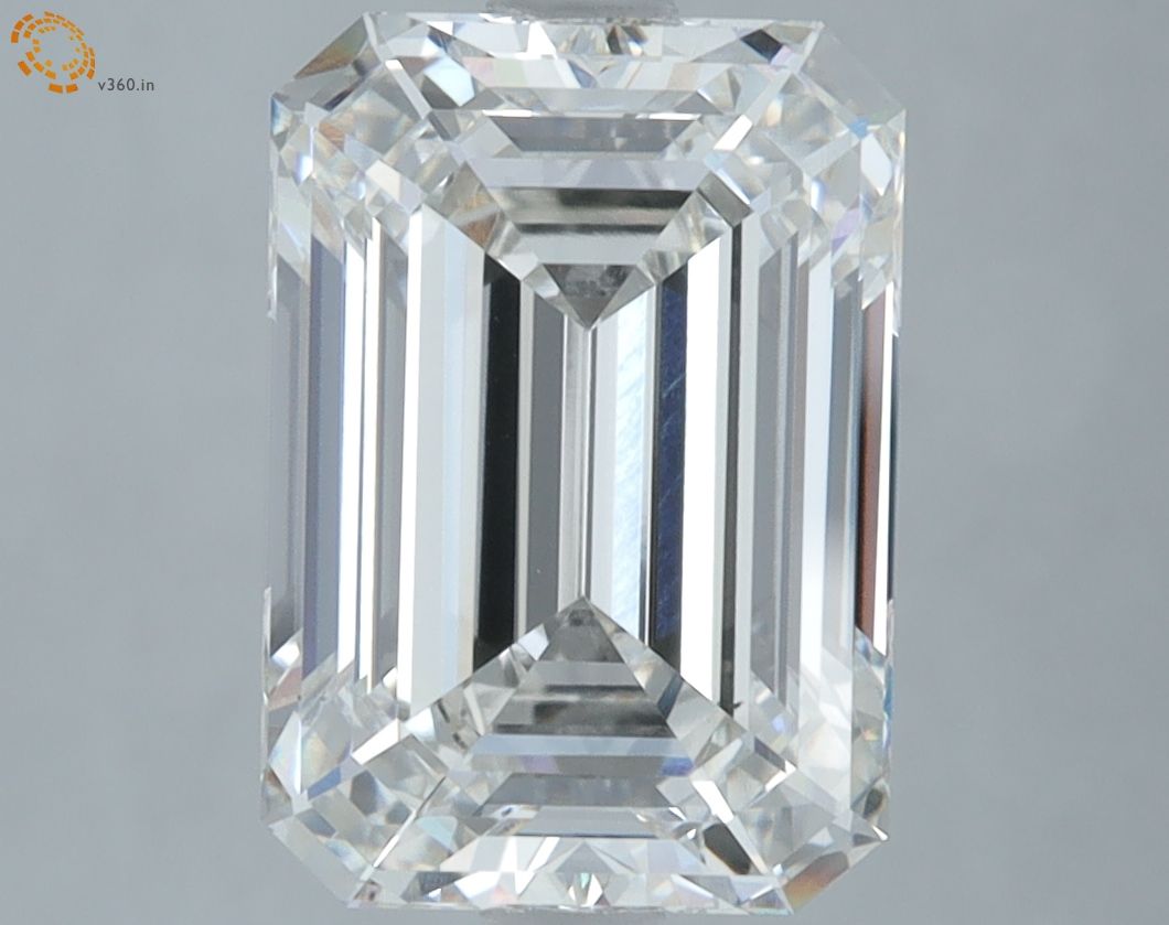 4.37 ct. emerald Lab Grown Diamond front image