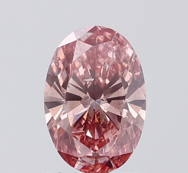 1.0 CT Fancy Vivid Brownish Pink OVAL