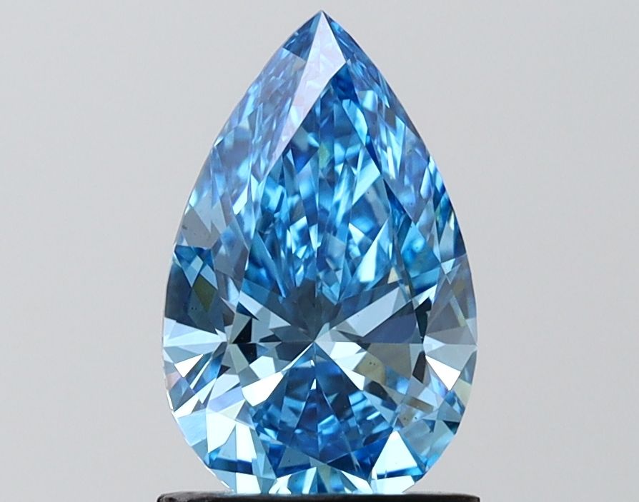1.52 CT Fancy Vivid Blue PEAR