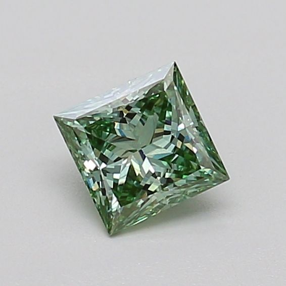 0.42 CT Fancy Vivid Green PRINCESS