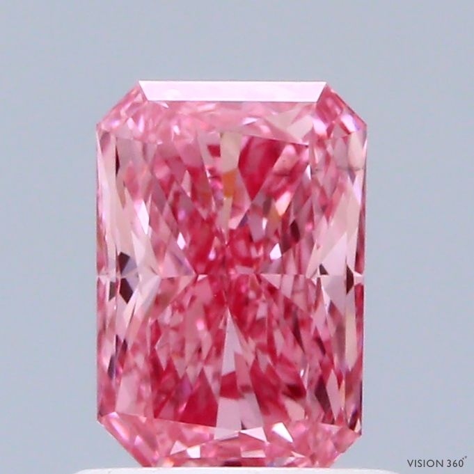 0.77 CT Fancy Vivid Pink RADIANT