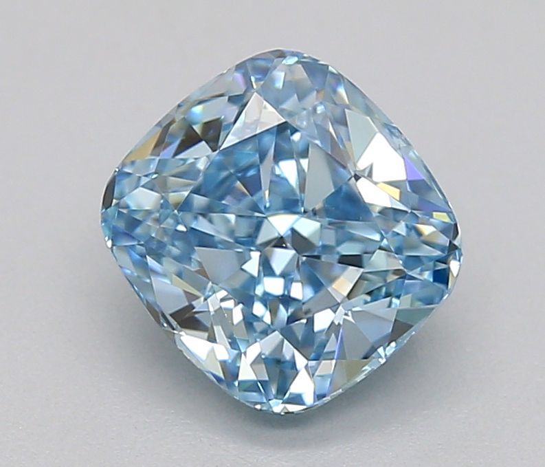 1.04 CT Fancy Vivid Blue CUSHION MODIFIED