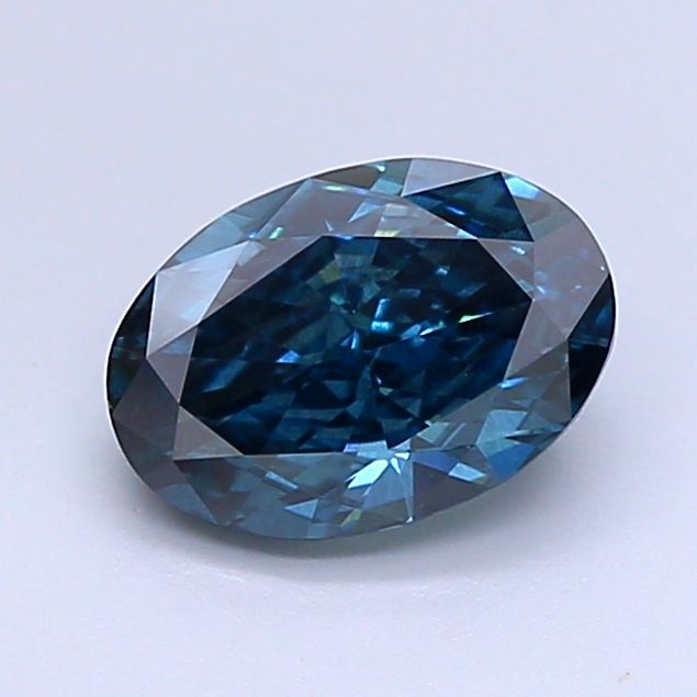 1.25 CT Fancy Deep Blue OVAL