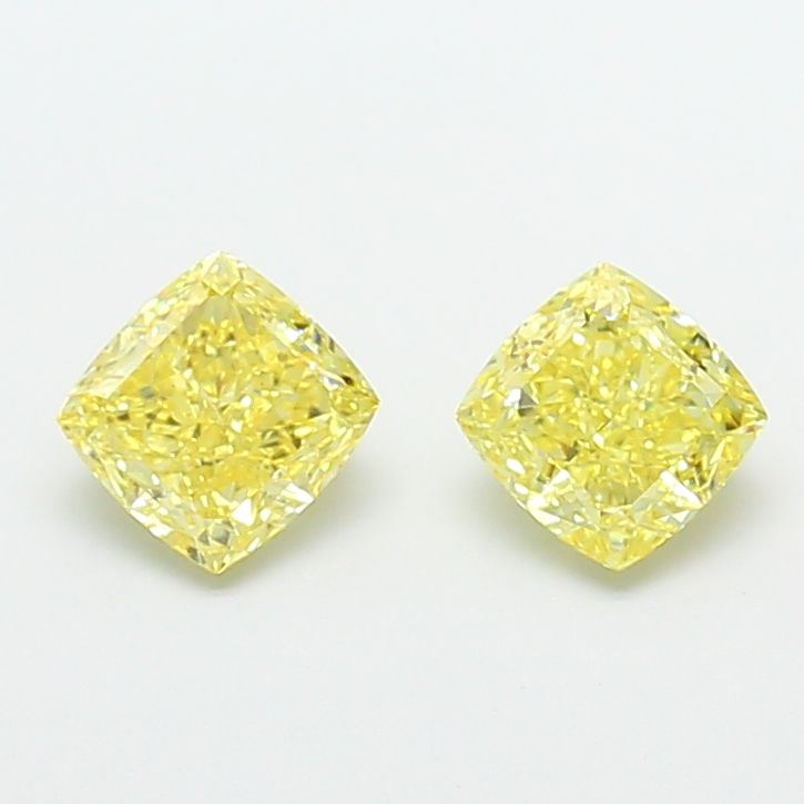 1.0 CT Fancy Intense Yellow CUSHION MODIFIED
