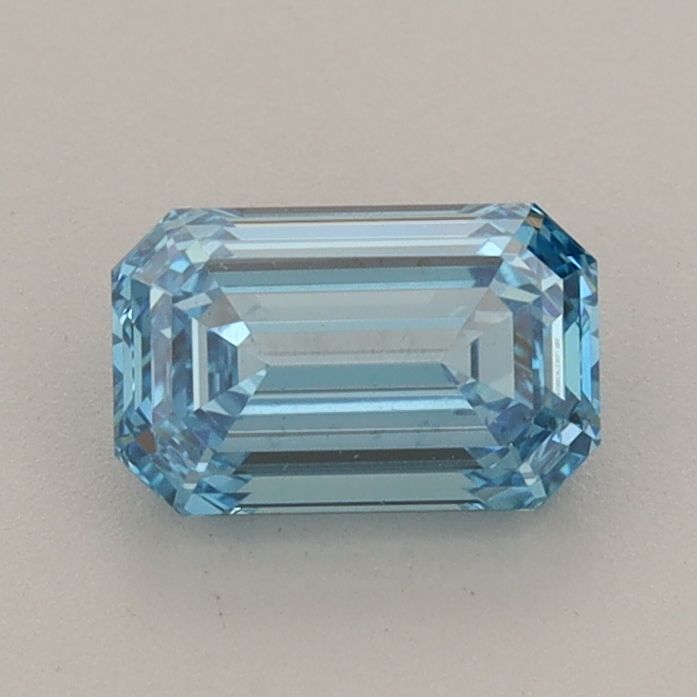 0.84 CT Fancy Vivid Blue EMERALD