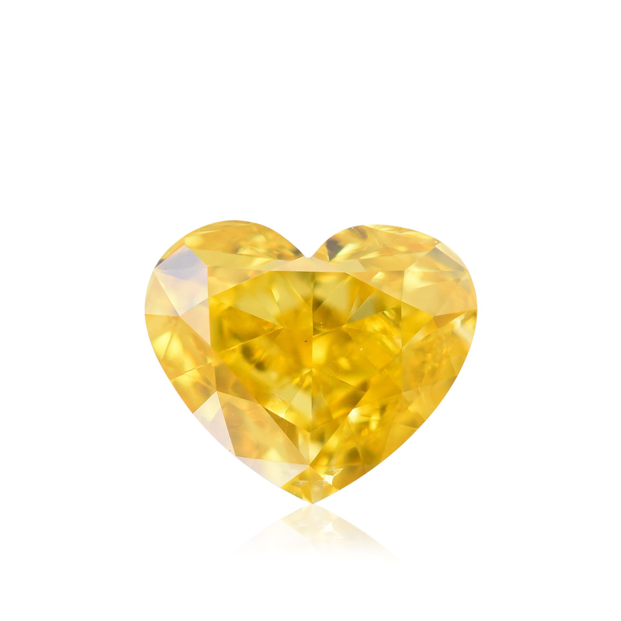 Diament 0.46 ct Fancy Vivid Orangey Yellow/SI1