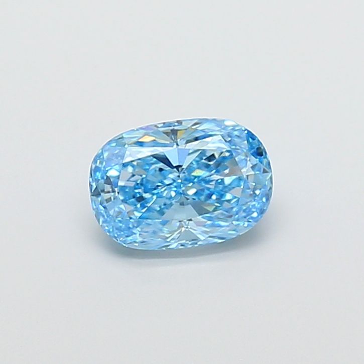 1.53 CT Fancy Vivid Blue CUSHION MODIFIED