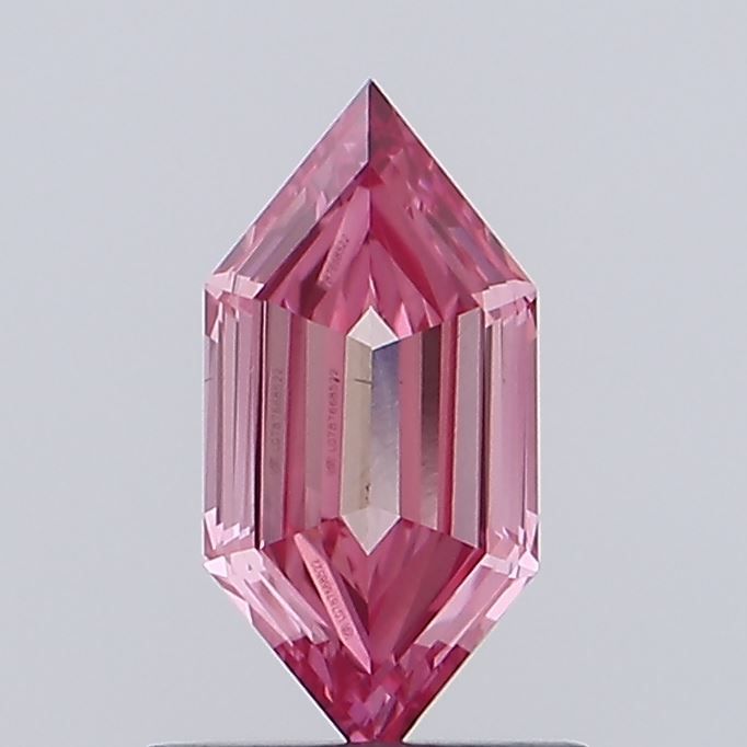 0.8 CT Fancy Vivid Pink HEXAGONAL