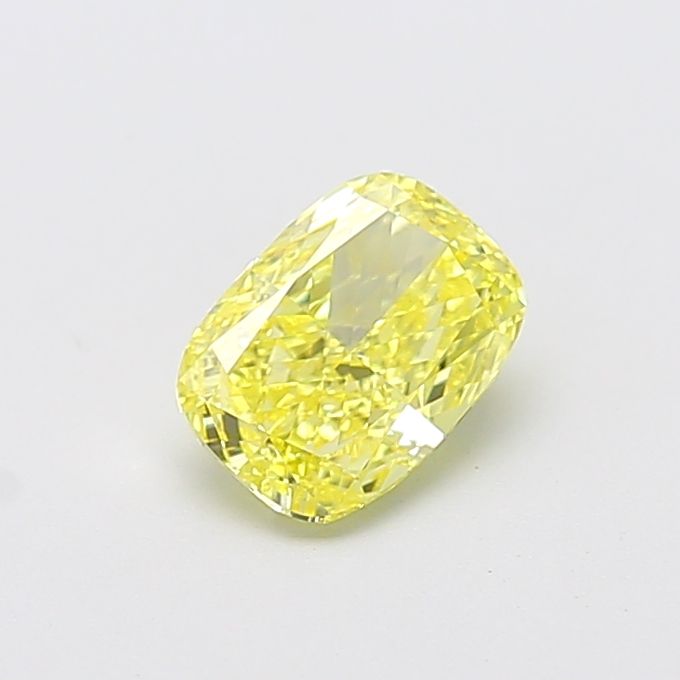 1.21 CT Fancy Intense Yellow CUSHION MODIFIED