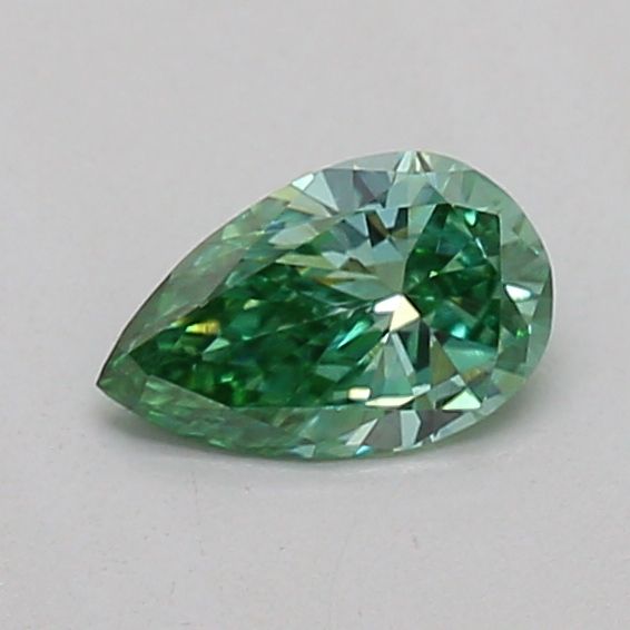 0.22 CT Fancy Vivid Green PEAR