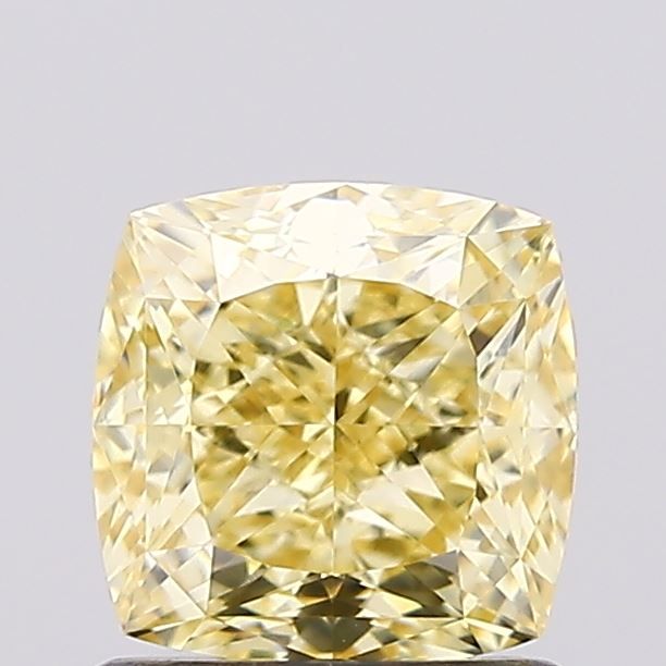 1.34 CT Fancy Intense Yellow CUSHION MODIFIED