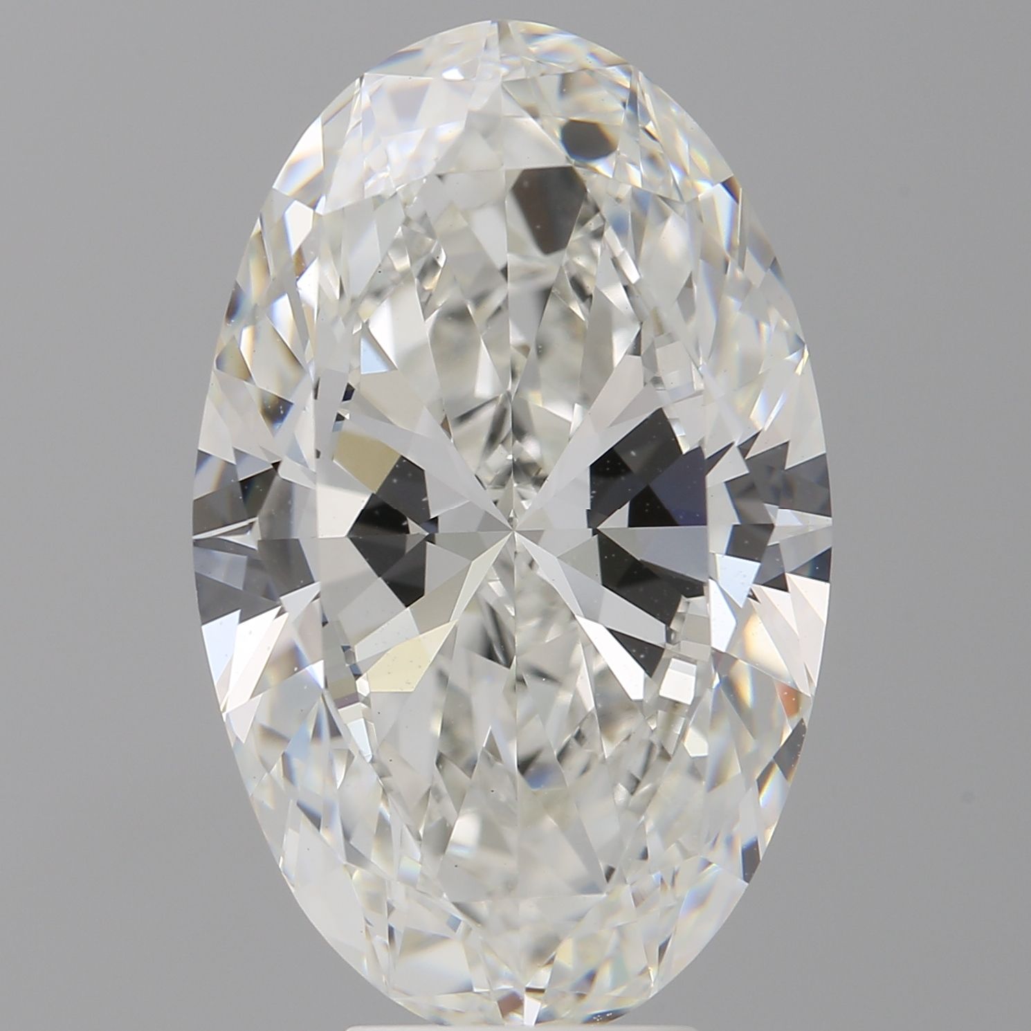 7.03 ct. oval Lab Grown Diamond front image