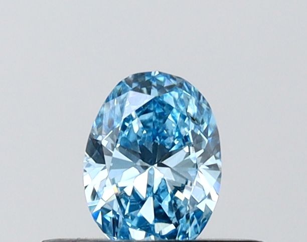 0.36 CT Fancy Vivid Blue OVAL