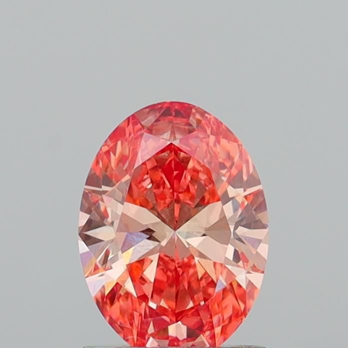 1.21 CT Fancy Vivid Orange Pink OVAL