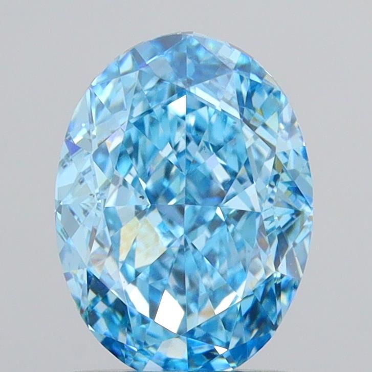 1.56 CT Fancy Vivid Blue OVAL