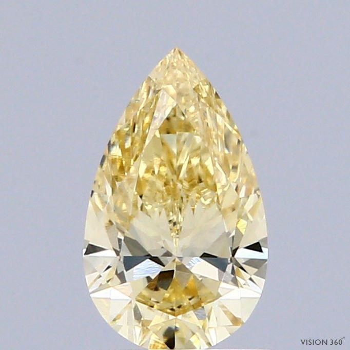 1.0 CT Fancy Intense Yellow PEAR