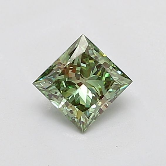 1.0 CT Fancy Vivid Green PRINCESS