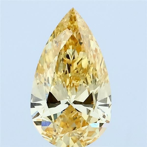0.99 CT Fancy Intense Yellow PEAR