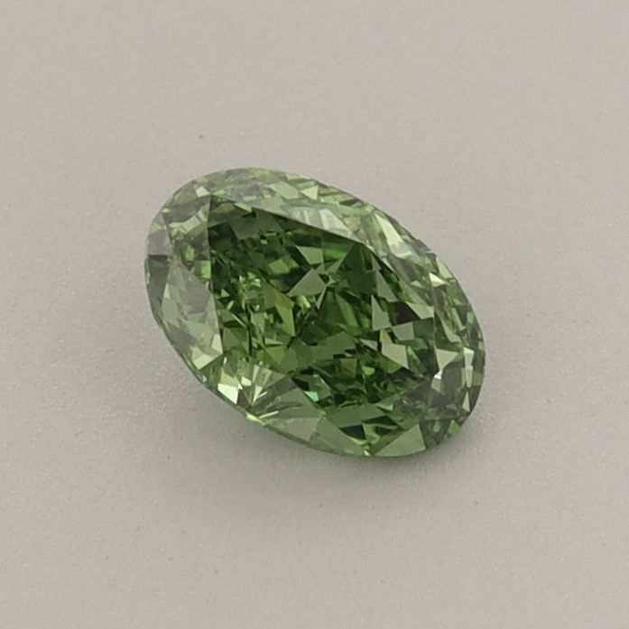 0.42 CT Fancy Vivid Green OVAL