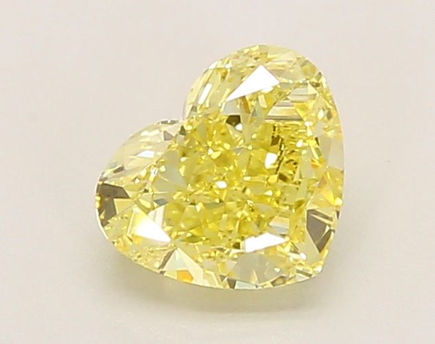 1.01 CT Fancy Intense Yellow HEART