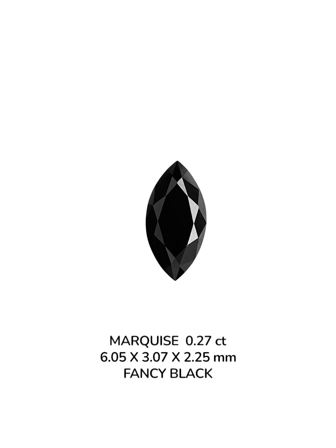 Diament 0.27 ct Fancy Black/VVS2