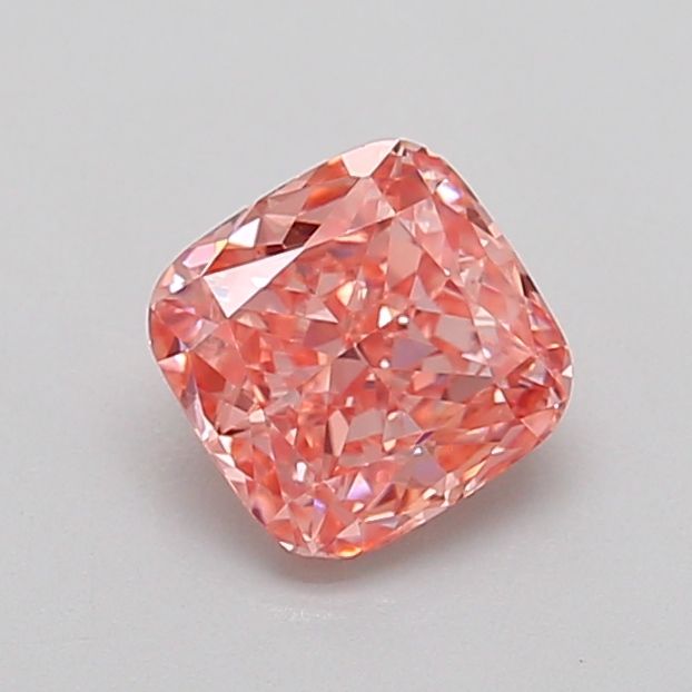 0.86 CT Fancy Vivid Pink CUSHION MODIFIED