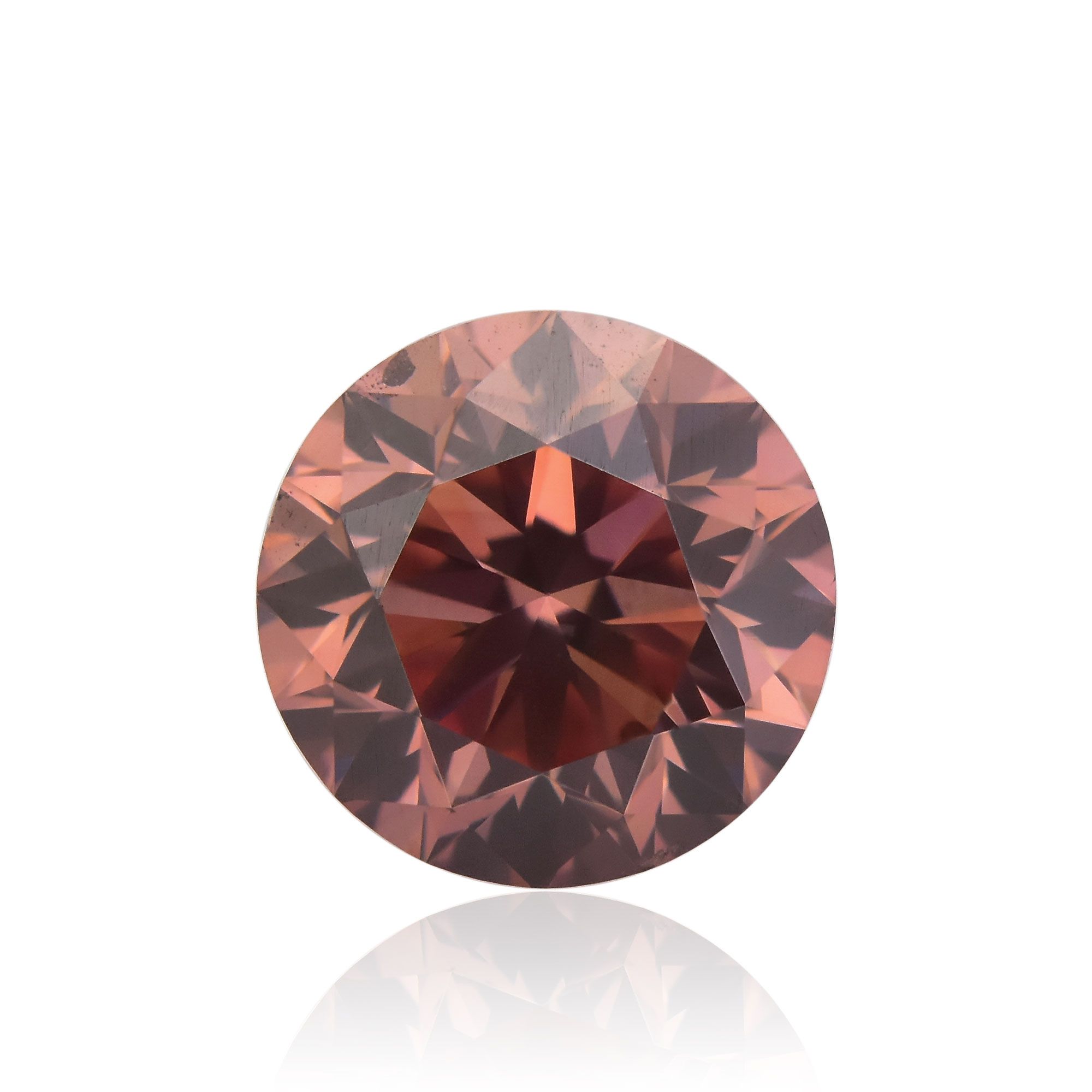 Diament 0.7 ct Fancy Deep Orangey Pink/SI1