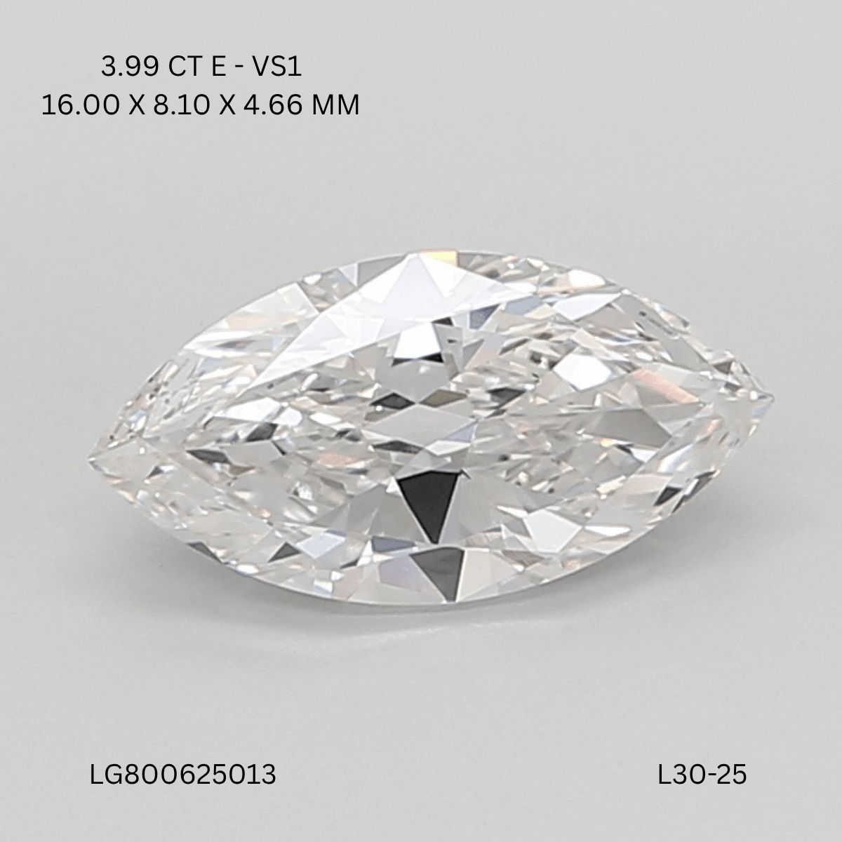 3.99 ct. marquise Lab Grown Diamond front image