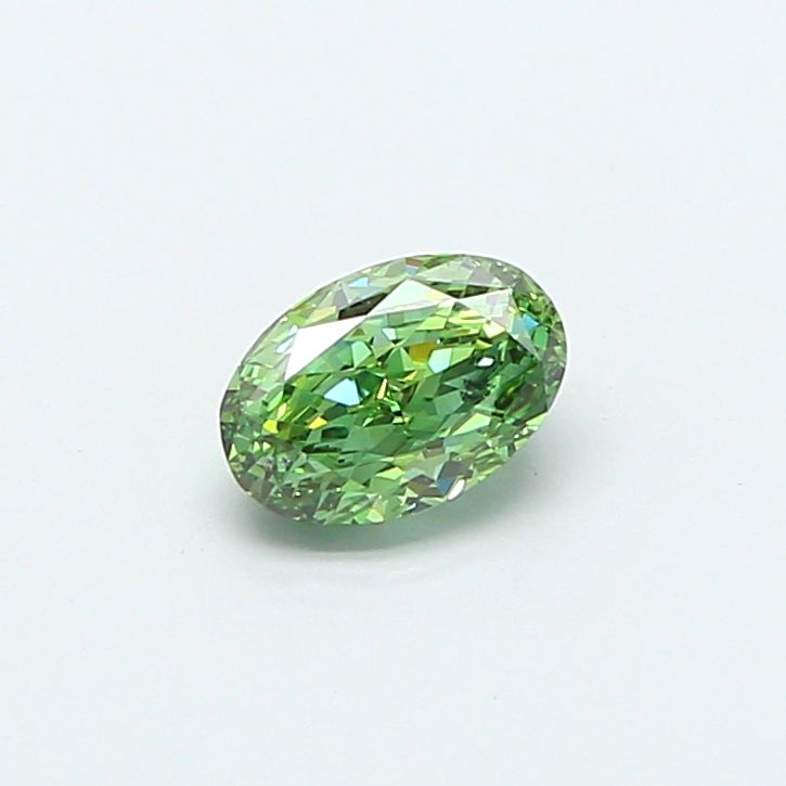 1.01 CT Fancy Vivid Green OVAL