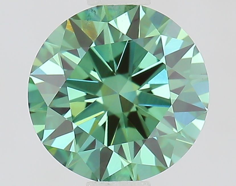 1.0 CT Fancy Vivid Green ROUND