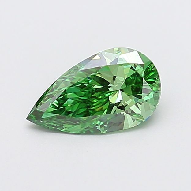 1.05 CT Fancy Vivid Green PEAR
