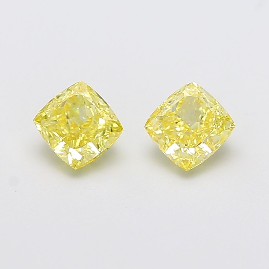 1.01 CT Fancy Intense Yellow CUSHION MODIFIED