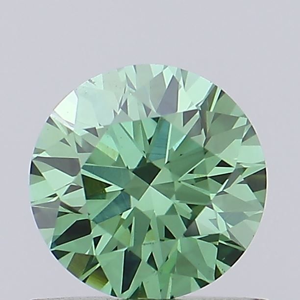 0.6 CT Fancy Vivid Green ROUND