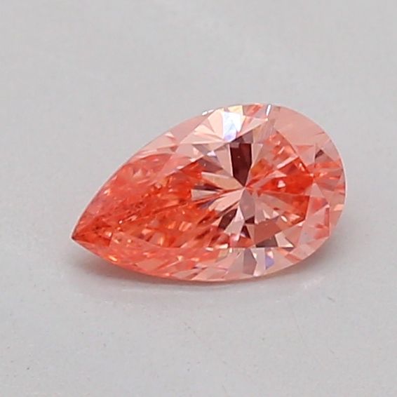 0.22 CT Fancy Vivid Orangey Pink PEAR