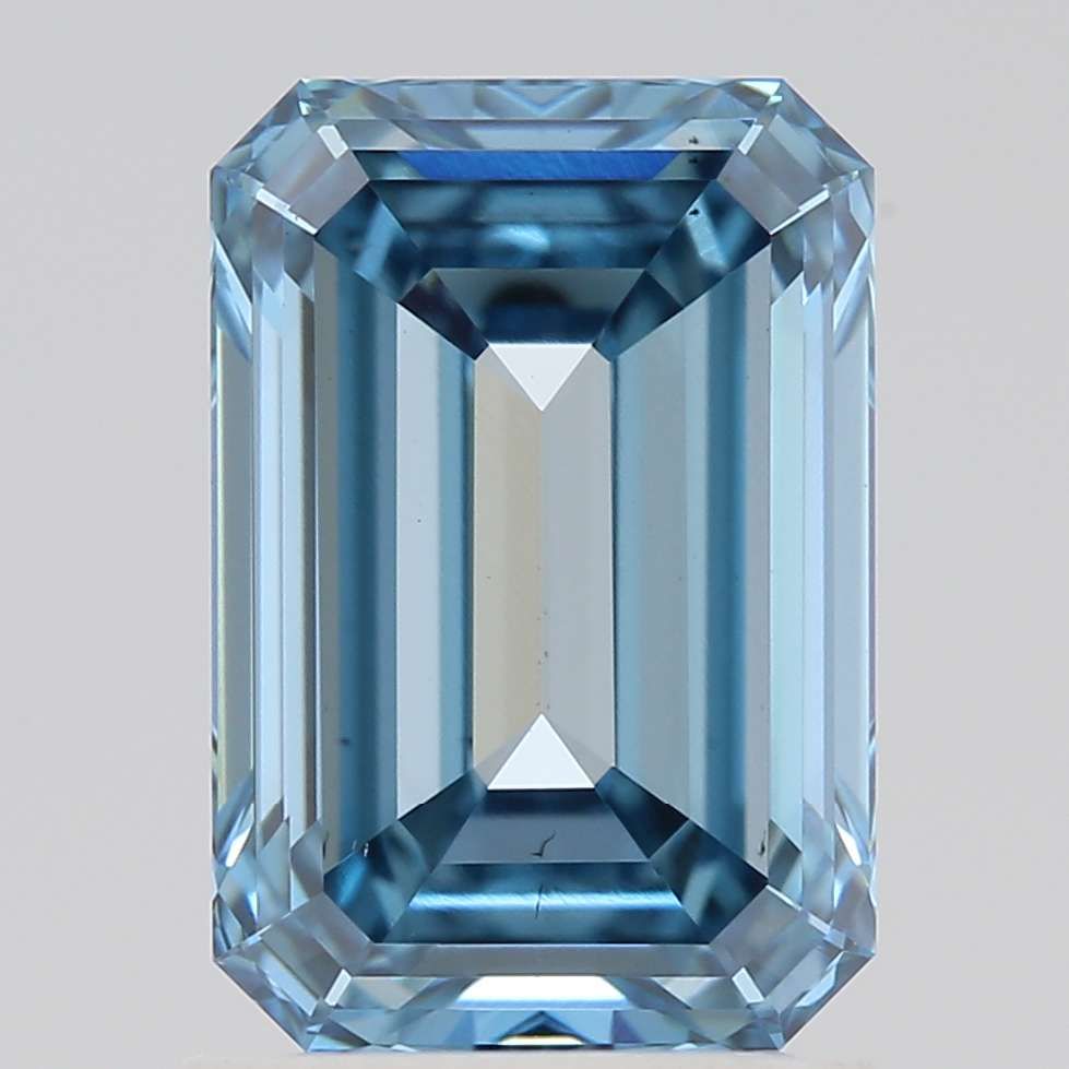 1.51 CT Fancy Vivid Blue EMERALD