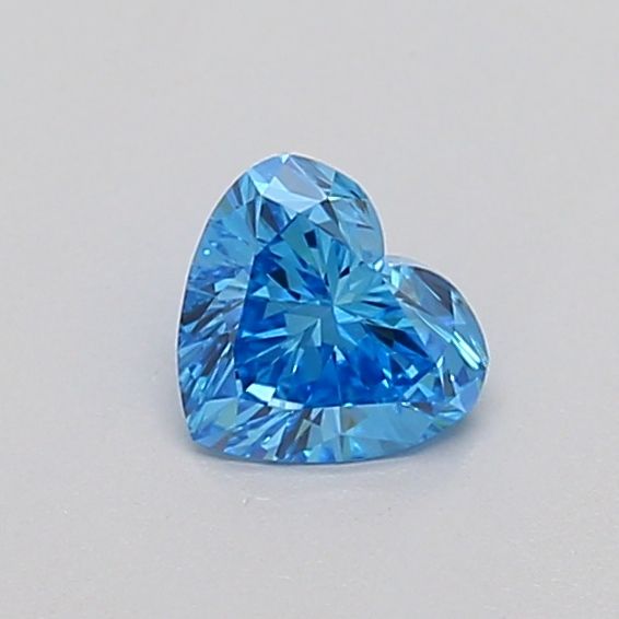 0.33 CT Fancy Vivid Blue HEART