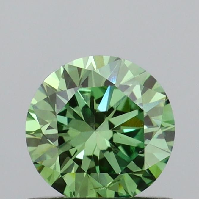 0.65 CT Fancy Vivid Green ROUND