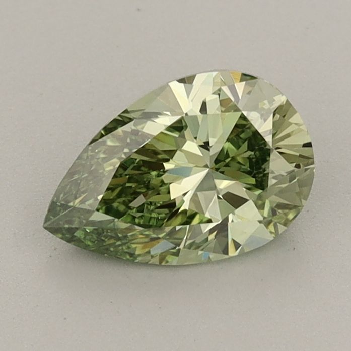 0.77 CT Fancy Vivid Green PEAR