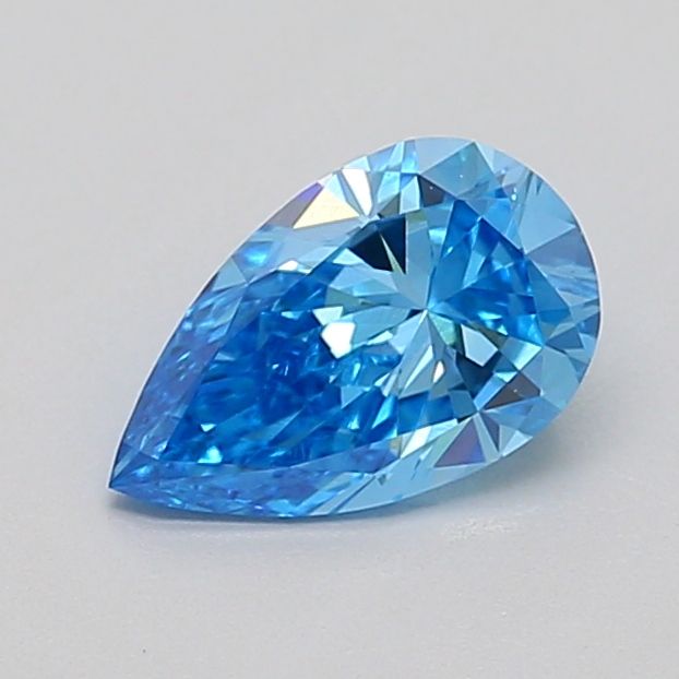 0.78 CT Fancy Vivid Blue PEAR
