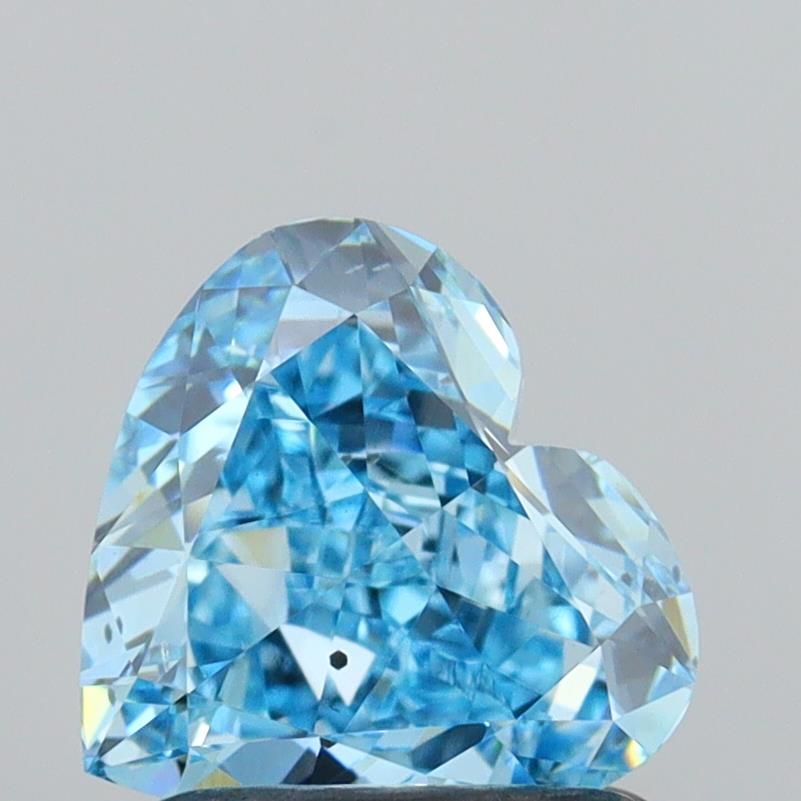 1.14 CT Fancy Vivid Blue HEART
