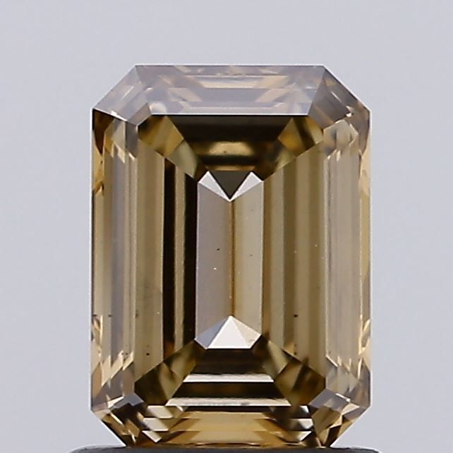 1.04 CT Fancy Light Yellowish Gray EMERALD