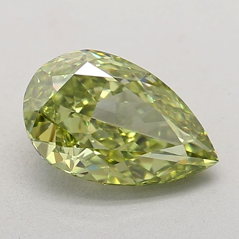 1.07 CT Fancy Vivid Green PEAR