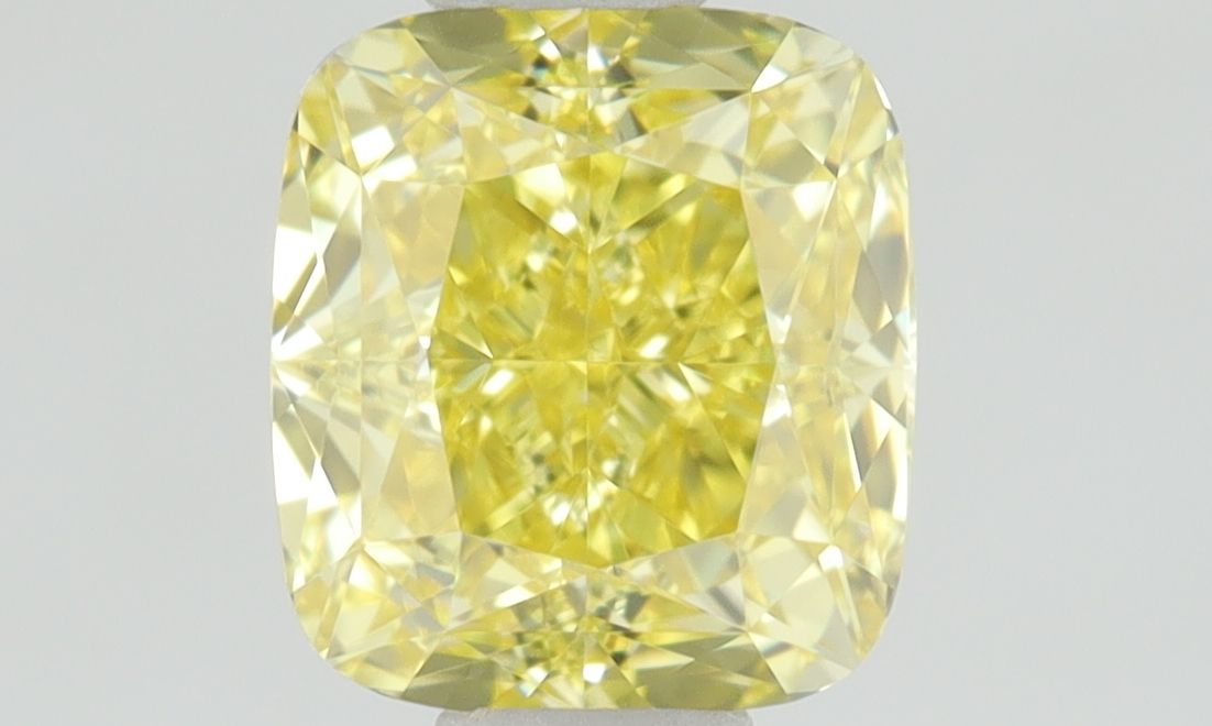 Diament 0.64 ct Fancy Vivid Yellow/IF