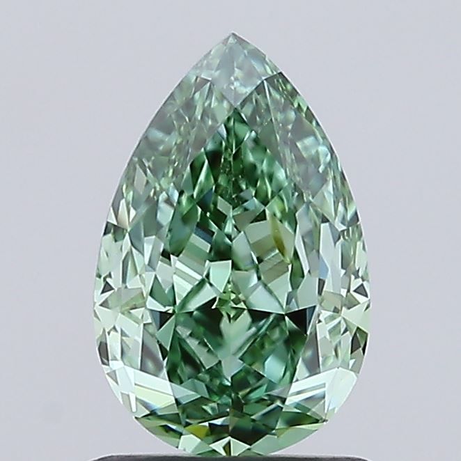 1.4 CT Fancy Vivid Green PEAR