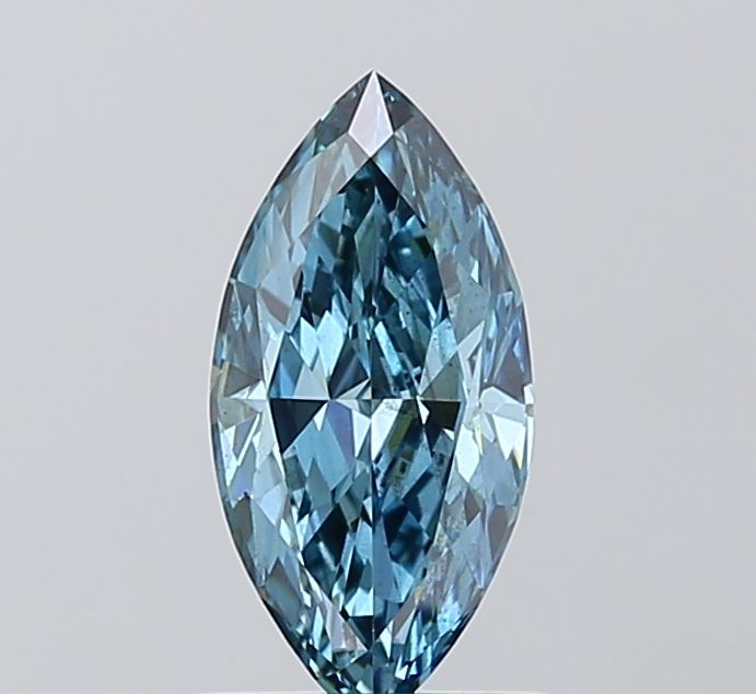 1.02 CT Fancy Vivid Blue MARQUISE