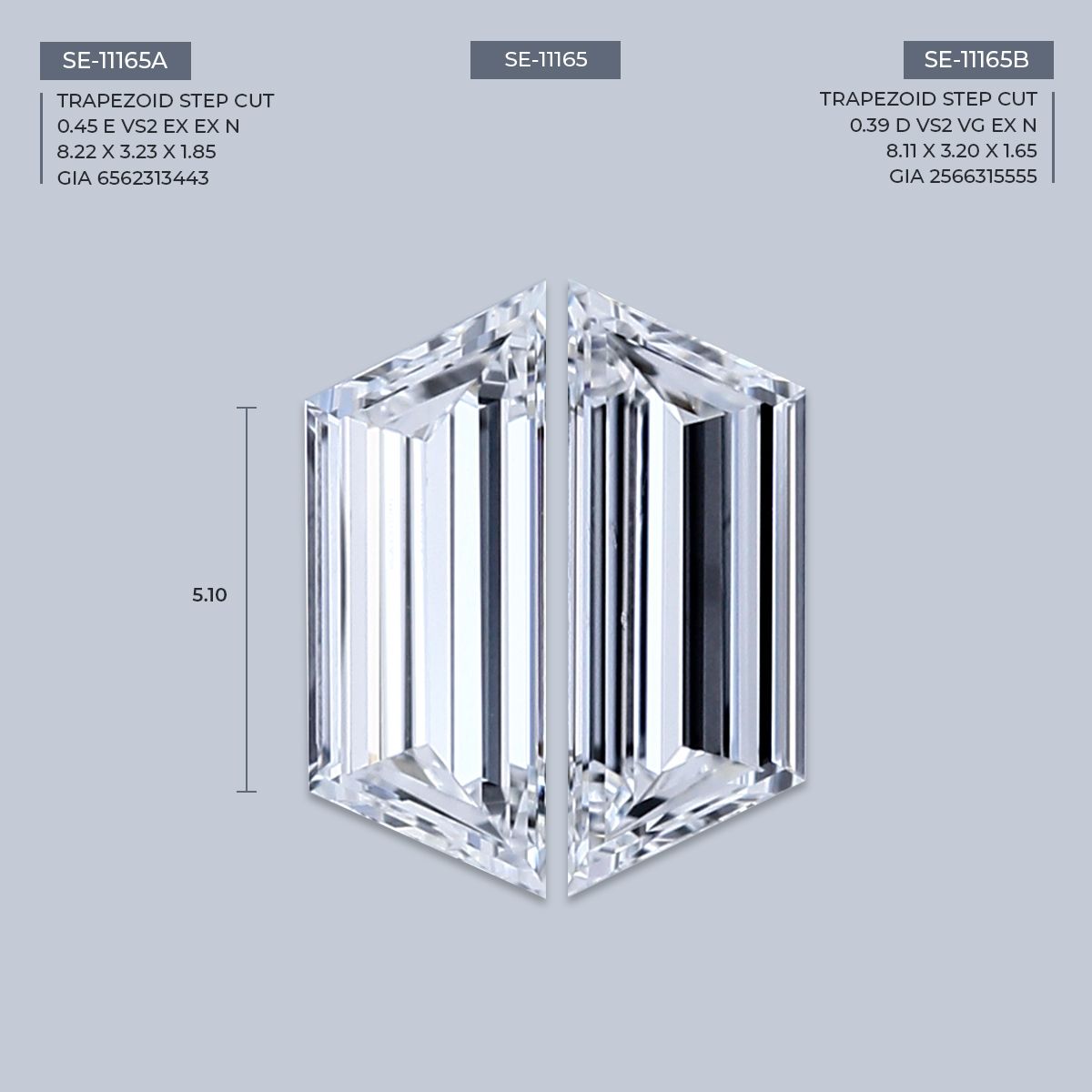 0.39 ct Trapezoid Diamond