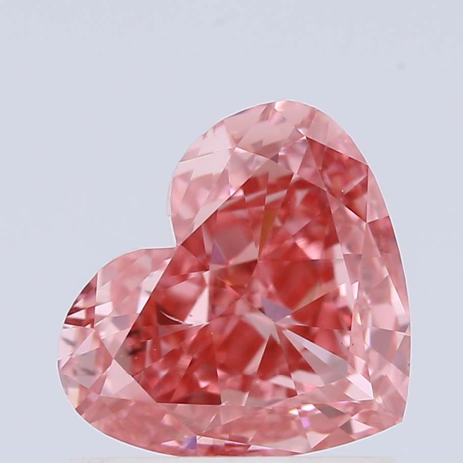 1.01 CT Fancy Vivid Pink HEART