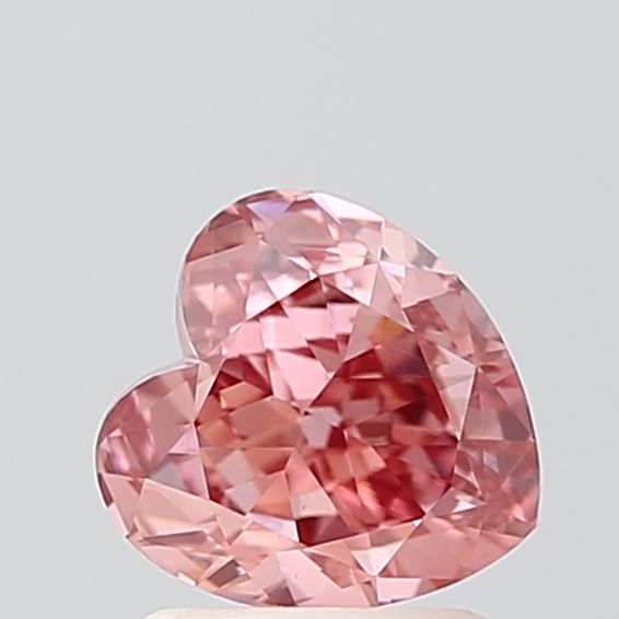 1.55 CT Fancy Vivid Pink HEART