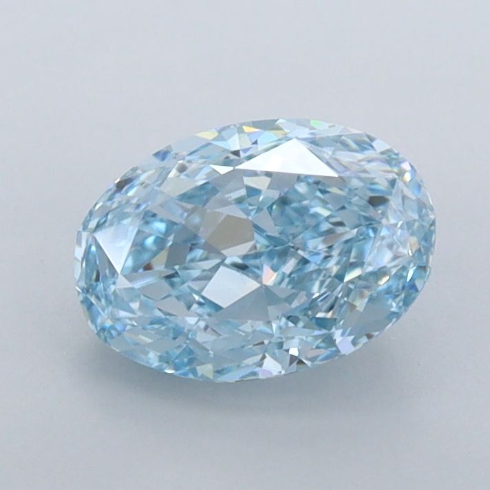 1.11 CT Fancy Vivid Blue OVAL