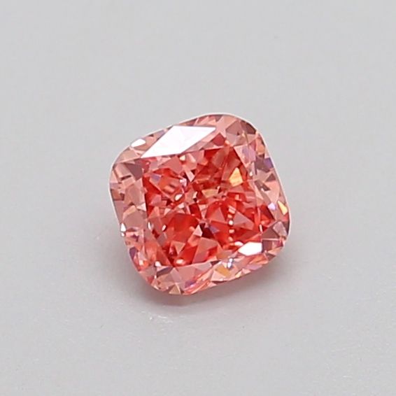 0.33 CT Fancy Vivid Pink CUSHION MODIFIED
